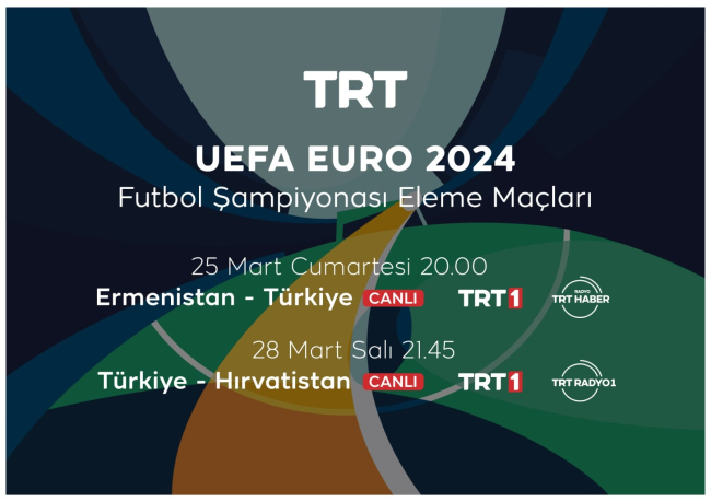Türkiye’nin EURO 2024 eleme maçları canlı yayınla TRT’de